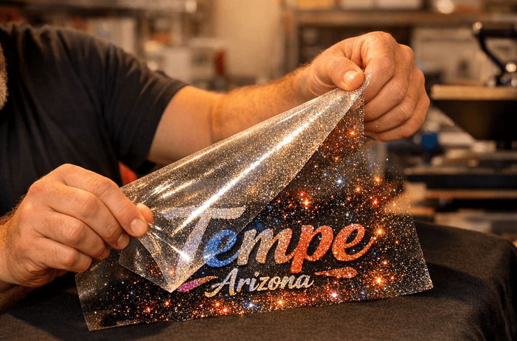 Glitter DTF Transfers Wholesale, Same-Day Printing in Tempe AZ